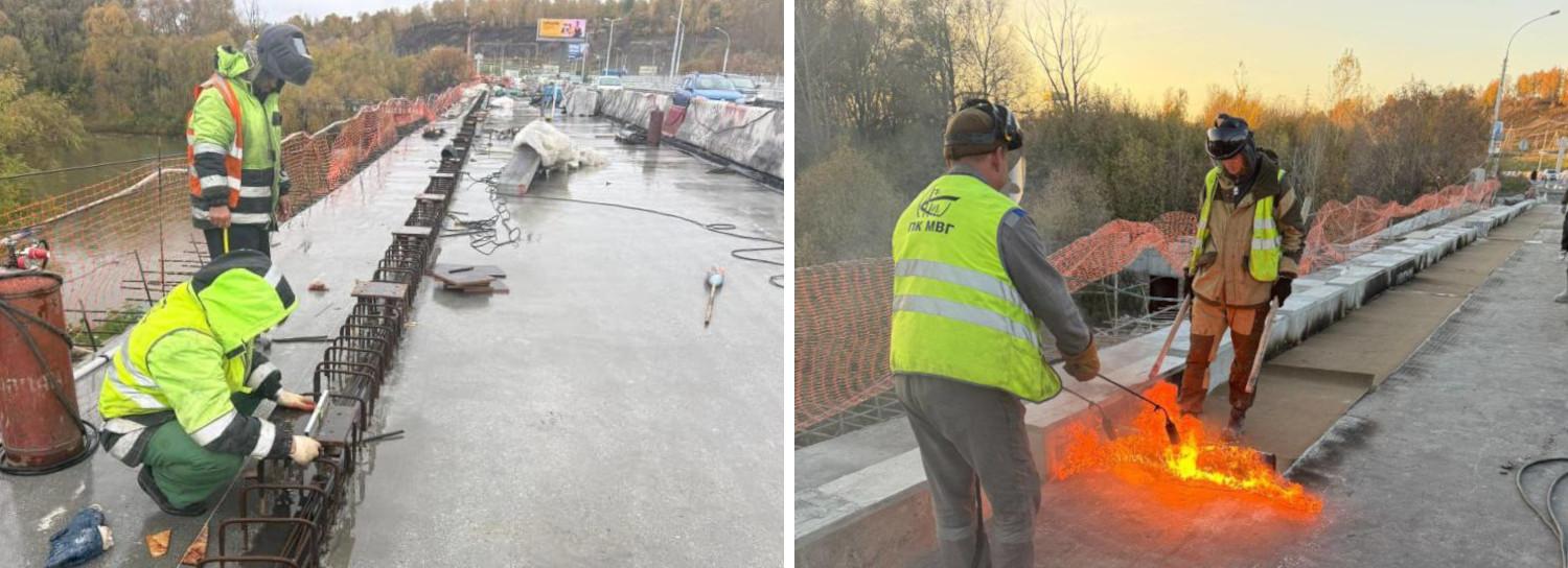 Мэр Кудрявцев: на мосту через Иню начали монтаж барьерных ограждений