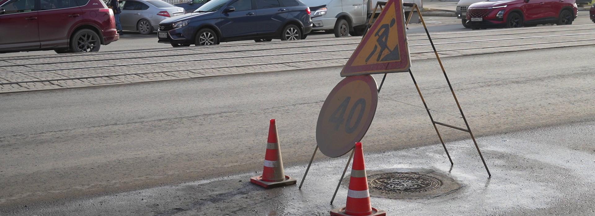 Проспект Дзержинского закатали в новый асфальт после ремонта ливнёвки