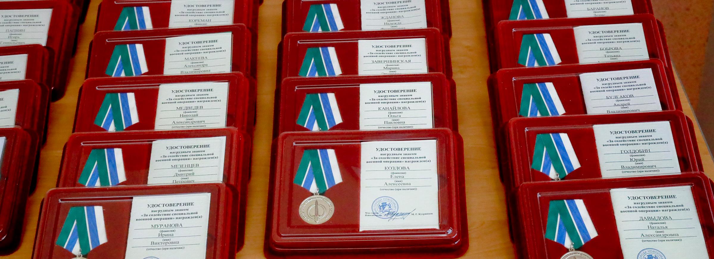 Моряков, врачей и ветеранов силовых структур наградили за содействие СВО